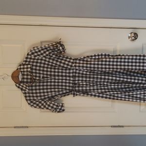 Black gingham dress